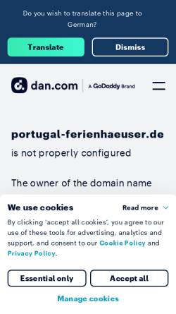 Vorschau der mobilen Webseite www.portugal-ferienhaeuser.de, Portugal-Ferienhäuser