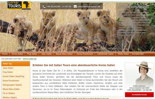 Vorschau von www.keniasafari.de, Fotosafari in Ostafrika [Karl Capellmann]
