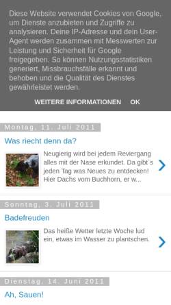 Vorschau der mobilen Webseite buchhorn.blogspot.com, Vom Buchhorn