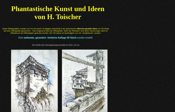 Vorschau von www.kunst-phantastisch.de, Phantastische Kunst und Ideen von H. Toischer