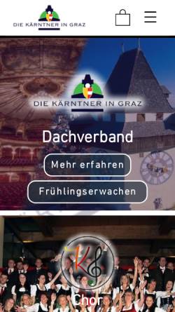 Vorschau der mobilen Webseite kaerntneringraz.at, Kärntner in Graz