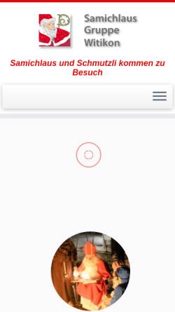 Vorschau der mobilen Webseite www.samichlaus-witikon.ch, Samichlaus-Gruppe Zürich-Witikon