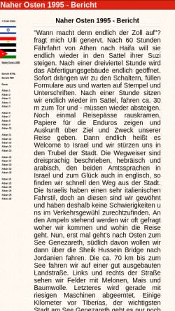 Vorschau der mobilen Webseite www.reiseenduro.de, Naher Osten 1995 [Giancarlo Albrecht]