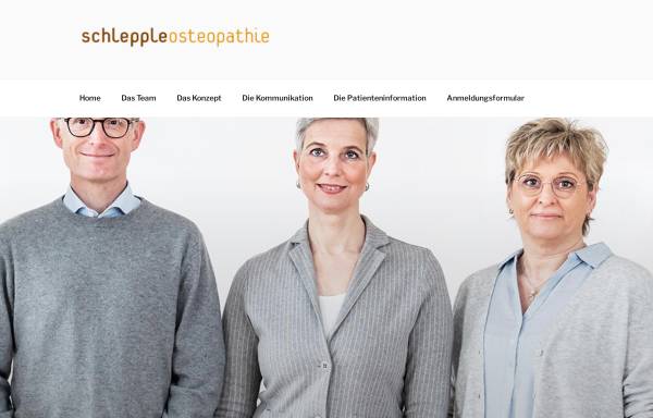 Vorschau von schleppleosteopathie.de, Goetz Schlepple