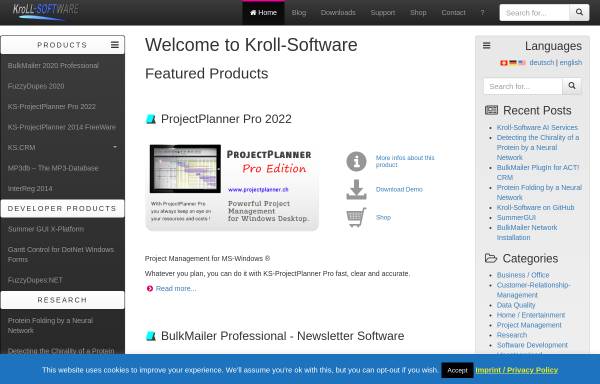 Vorschau von www.kroll-software.de, Kroll-Software