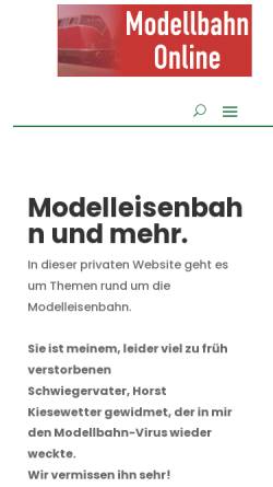 Vorschau der mobilen Webseite www.modellbahn-online.de, Modellbahn Online