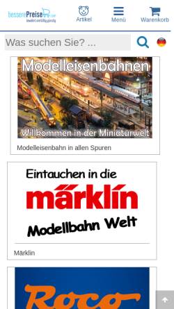 Vorschau der mobilen Webseite www.trains4you.de, Trains4you.de
