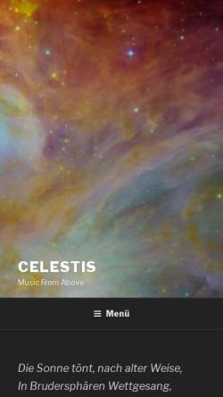 Vorschau der mobilen Webseite www.celestis.de, Celestis