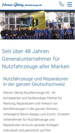 Vorschau der mobilen Webseite www.wernergehrig.ch, Gehrig, Werner