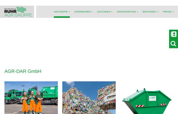 Vorschau von www.dar-gmbh.de, DAR Duale Abfallwirtschaft und Verwertung Ruhrgebiet GmbH