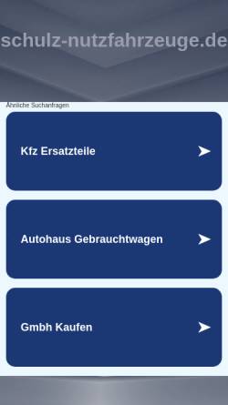 Vorschau der mobilen Webseite www.schulz-nutzfahrzeuge.de, Schulz-Nutzfahrzeuge GmbH