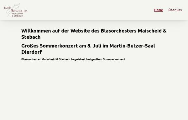 Vorschau von www.musik-verbindet.info, Blasorchester Maischeid & Stebach