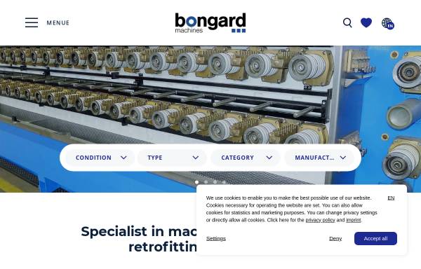 Vorschau von bongard.de, Maschinenfabrik Siegfried Bongard GmbH + Co. KG