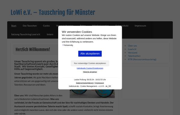 Vorschau von tauschring-lowi.de, LoWi - Tauschring für Münster e.V.