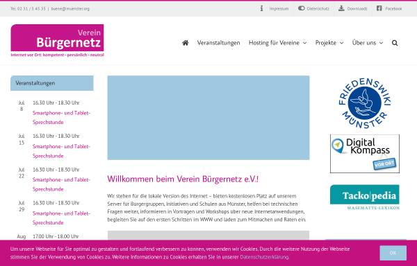 Vorschau von www.buene.org, Verein Bürgernetz e.V.