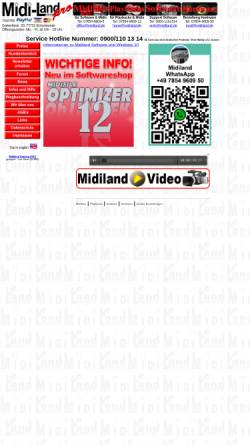 Vorschau der mobilen Webseite www.midi-land.de, Midi-Land