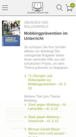 Vorschau der mobilen Webseite www.school-scout.de, School-Scout.de