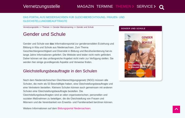 Vorschau von www.genderundschule.de, Gender und Schule