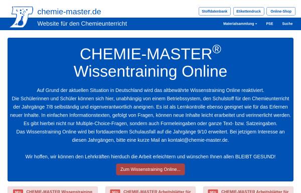 Vorschau von www.chemie-master.de, Das Periodensystem für den Schulgebrauch