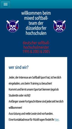 Vorschau der mobilen Webseite www.dead-sox.de, Dead Sox
