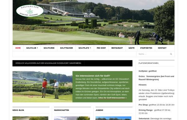 Vorschau von www.golf-duesseldorf.de, Golf Akademie Grafenberg