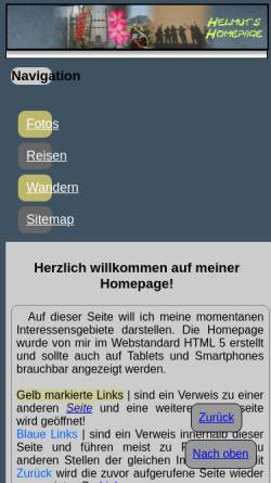 Vorschau der mobilen Webseite www.helmut-dietz.de, Bergwanderungen in Südtirol