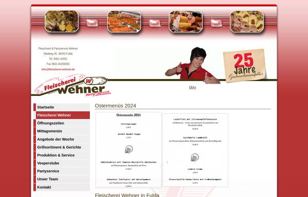 Vorschau von www.fleischerei-partyservice-wehner.de, Fleischerei Ludwig Wehner
