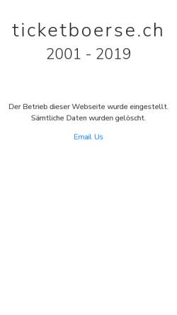 Vorschau der mobilen Webseite www.ticketboerse.ch, ticketboerse.ch