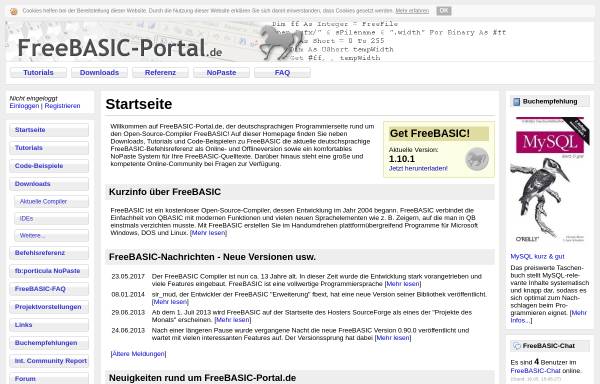 Vorschau von www.freebasic-portal.de, FreeBasic-Portal