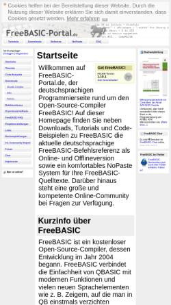 Vorschau der mobilen Webseite www.freebasic-portal.de, FreeBasic-Portal