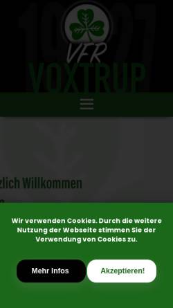 Vorschau der mobilen Webseite www.vfr-voxtrup.de, VfR Voxtrup 1927 e.V.