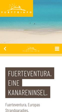 Vorschau der mobilen Webseite fuerteinfo.net, Fuerteinfo