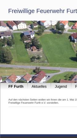 Vorschau der mobilen Webseite www.ff-furth.de, Freiwillige Feuerwehr Furth