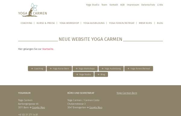 Vorschau von www.yoga-carmen.ch, Yoga-Schule Carmen (CH)