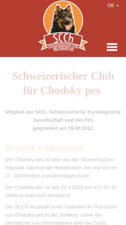 Vorschau der mobilen Webseite www.chodsky-pes.ch, Chodenhund - Chodsky pes