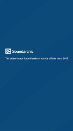 Vorschau der mobilen Webseite www.soundarchiv.com, Soundarchiv.com