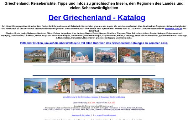 Vorschau von www.der-griechenland-katalog.de, Der Griechenlandkatalog