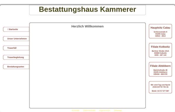 Vorschau von www.bestattungen-kammerer.de, Bestattungen Kammerer - Inh. Manuel Kammerer