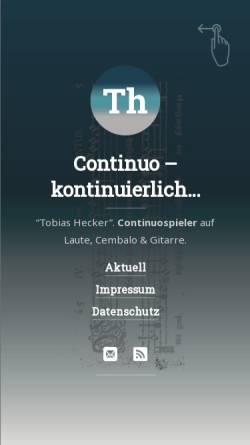Vorschau der mobilen Webseite www.hecker-continuo.de, Hecker, Tobias