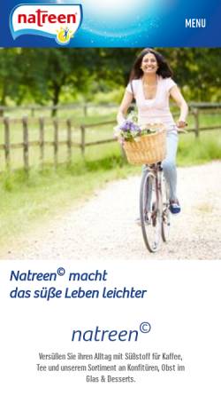 Vorschau der mobilen Webseite www.natreen.de, Natreen