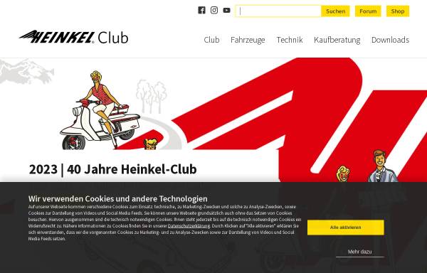 Vorschau von www.heinkel-club.de, Heinkel Club Deutschland e. V.