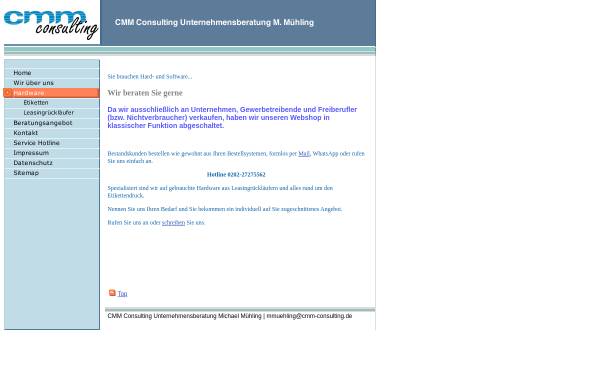 Vorschau von www.cmm-consulting.de, CMM Consulting