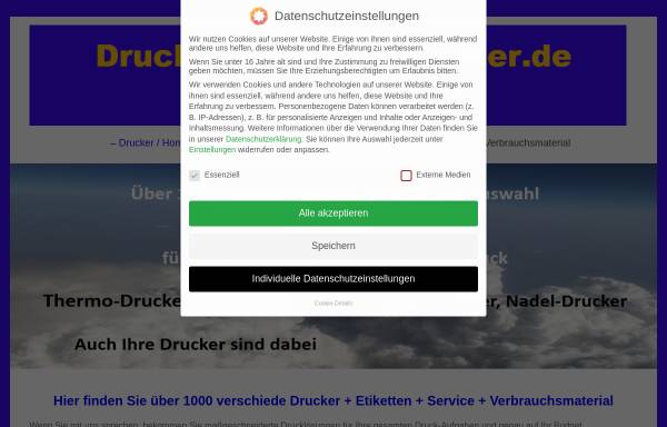 Vorschau von www.druckerspezialist.de, Der Druckerspezialist - Christian Busch