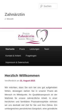 Vorschau der mobilen Webseite berumbur.dental, Sswat-Mollwitz, Kornelia