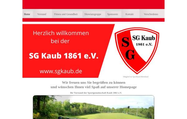 Vorschau von www.sgkaub.de, Sportgemeinschaft Kaub 1861 e.V.