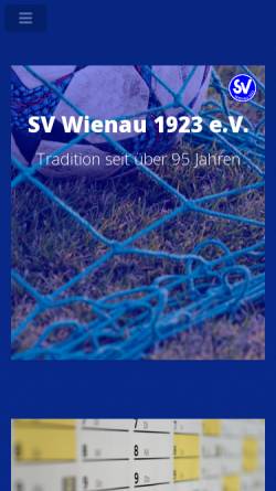 Vorschau der mobilen Webseite svwienau.de, SV Wienau