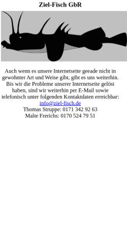 Vorschau der mobilen Webseite www.ziel-fisch.de, Ziel-Fisch GbR