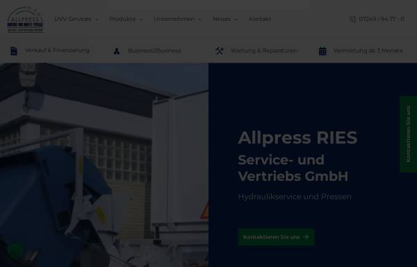 Vorschau von www.ries-pressen.de, Ries Entsorgungsanlagen GmbH