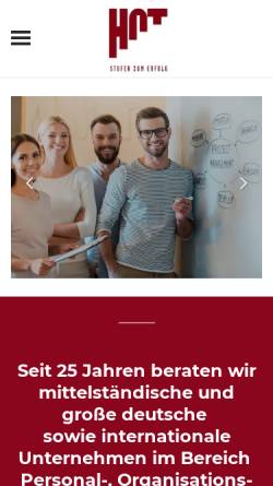 Vorschau der mobilen Webseite www.hot-akademie.de, HOT - Akademie für Führungskräfte