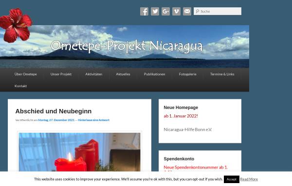 Vorschau von www.ometepe-projekt-nicaragua.de, Ometepe-Projekt-Nicaragua